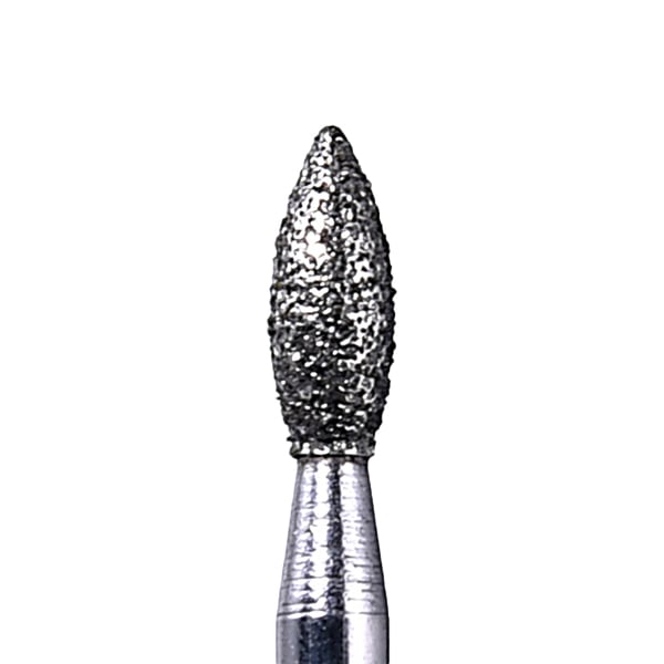 House Brand FG 368.018M Football Shaped Medium Grit Diamond Burs, 10/Pk