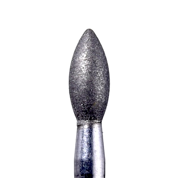 House Brand FG 368.023SF Football Shaped Diamond Bur, Super Fine Grit, 10/Pk