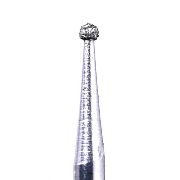 House Brand FG 801.010M Round, Medium Grit Diamond Burs, 10/Pk