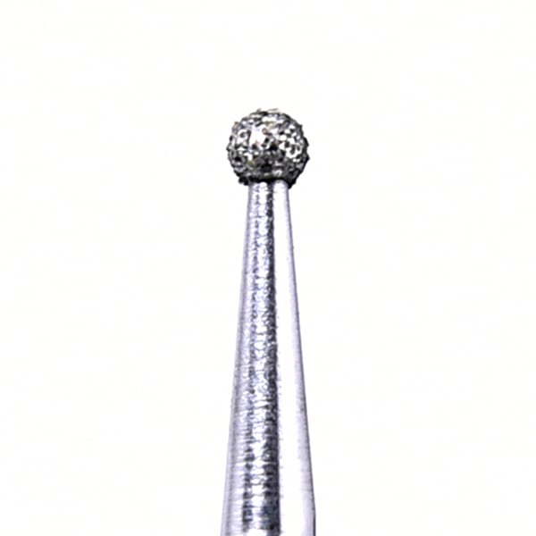 House Brand FG 801.014M Round, Medium Grit Diamond Burs, 10/Pk