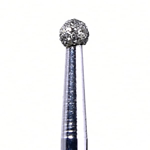 House Brand FG 801.018M Round, Medium Grit Diamond Burs, 10/Pk