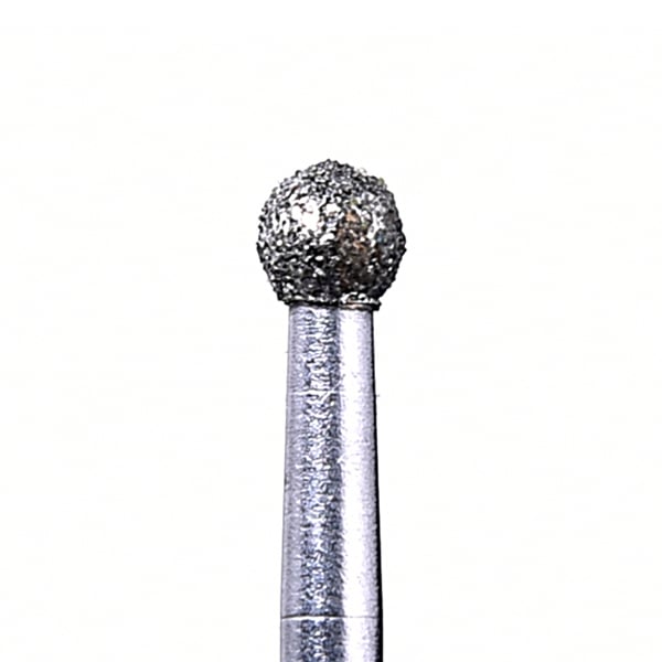 House Brand FG 801.023M Round, Medium Grit Diamond Burs, 10/Pk