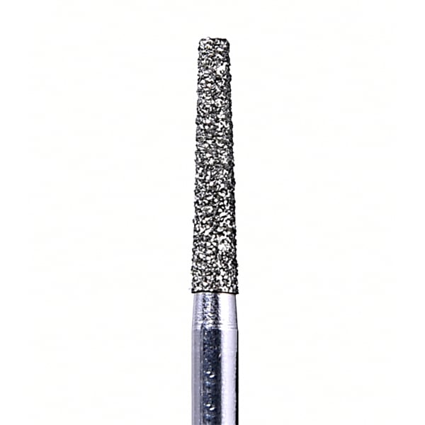 House Brand FG 847.016M Flat End Taper, Medium Grit Diamond Burs, 10/Pk