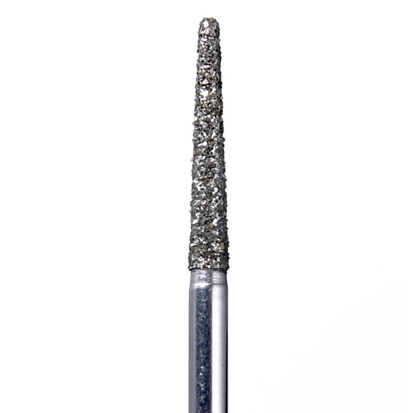 House Brand FG 850.016SC Round End Taper Diamond Bur, Super Coarse Grit, 10/Pk
