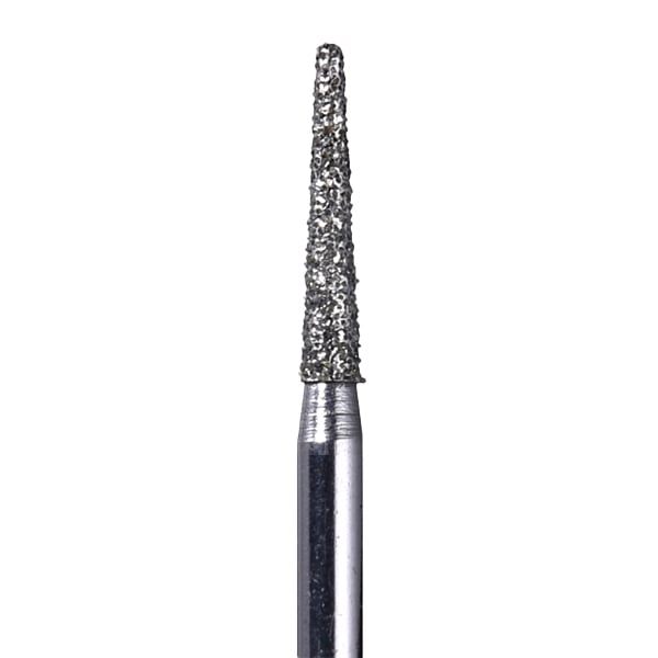 House Brand FG 856.014SC Round End Taper Diamond Bur, Super Coarse Grit, 10/Pk