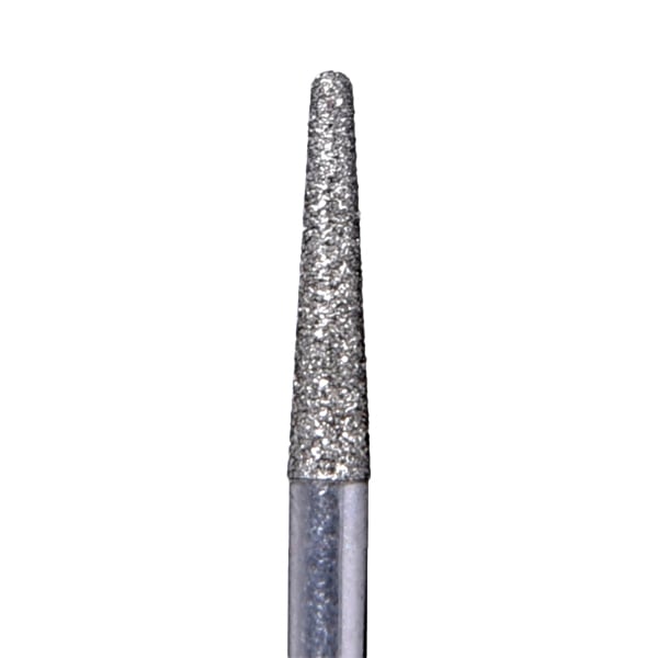 House Brand FG 856.018F Round End Taper, Fine Grit Diamond Burs, 10/Pk
