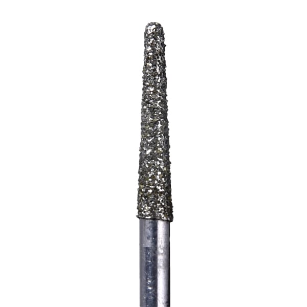 House Brand FG 856.018SC Round End Taper Diamond Bur, Super Coarse Grit, 10/Pk