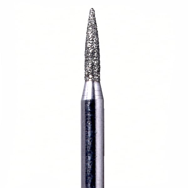 House Brand FG 860.012F Flame Shaped Fine Grit Diamond Bur, 10/Pk