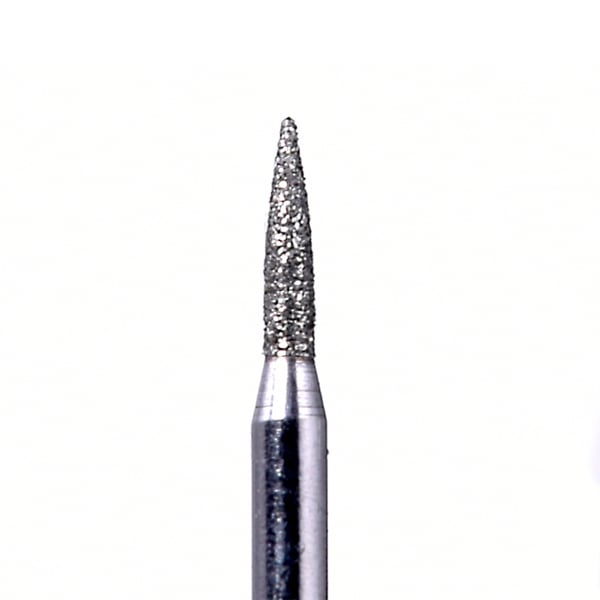 House Brand FG 861.012F Flame Shaped Fine Grit Diamond Bur, 10/Pk