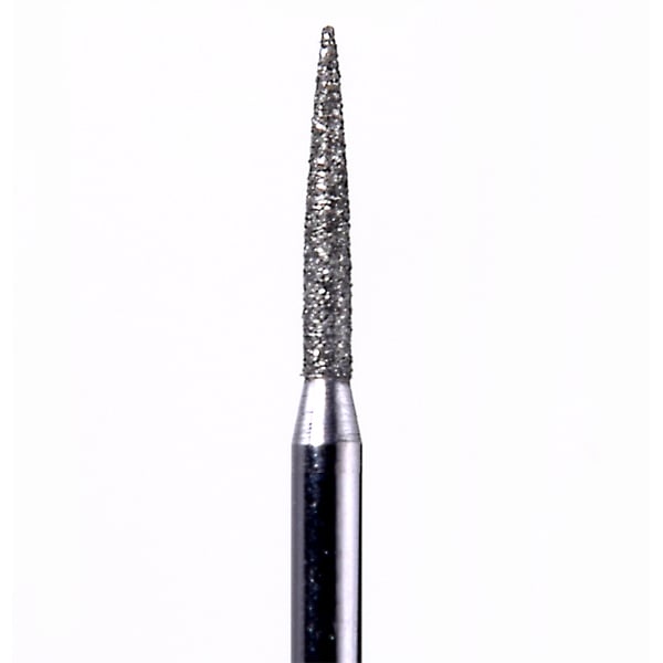 House Brand FG 862.012F Flame Shaped Fine Grit Diamond Bur, 10/Pk