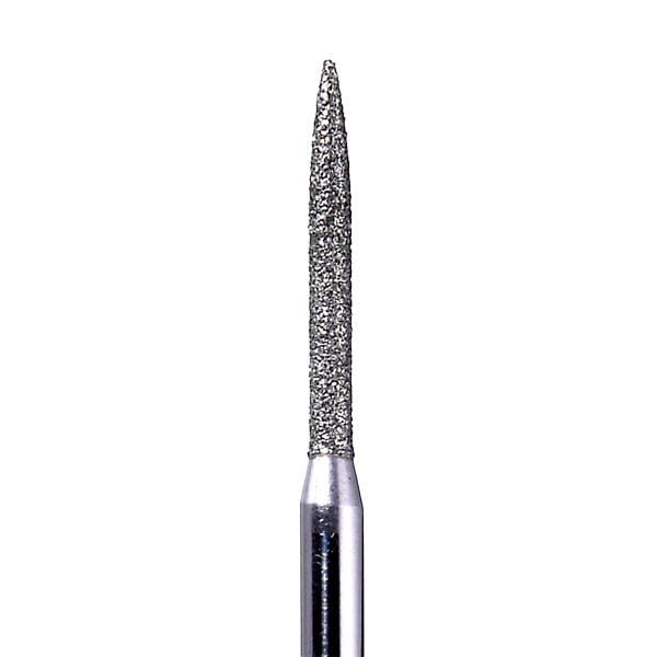 House Brand FG 863.012F Flame Shaped Fine Grit Diamond Bur, 10/Pk