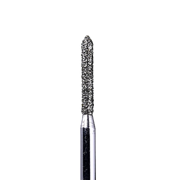 House Brand FG 878.012M Cylinder Beveled End, Medium Grit Diamond Burs, 10/Pk