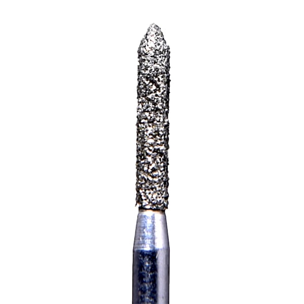 House Brand FG 878.014C Cylinder Beveled End, Coarse Grit Diamond Burs, 10/Pk