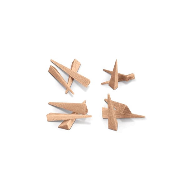 House Brand Assorted Triangular Wood Wedges, Package of 500