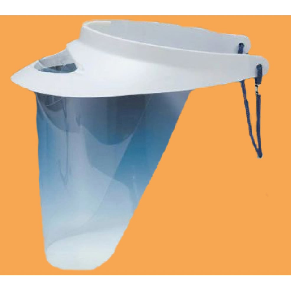 House Brand Face Shield Kit, Splash Shield, Adjustable Fit, Lightweight, Includes 1 Cap and 3 Replacements