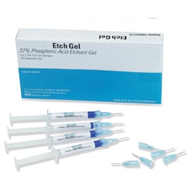House Brand Etch Gel Jumbo Kit, 37% Phosphoric Acid Blue Gel, 2 x 30 ml Syringes, 50 Tips, 1 Connector, 3 Empty Syringes