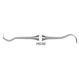 House Brand #H5/33 Scaler with #6 Large 3/8" Round Lightweight Hollow Stainless Steel Handle