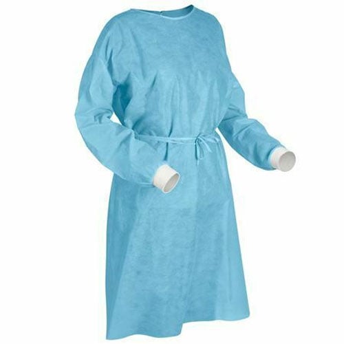 RMH3 Dental Isolation Gown, Blue, Medium, Fluid Resistant, Non-Woven, 100/Pk