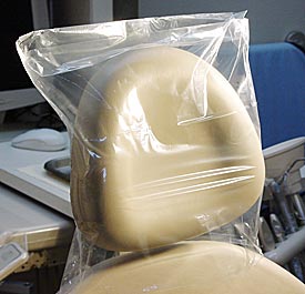 House Brand Clear Plastic Headrest Covers, 9-1/2" x 14", 250/Box