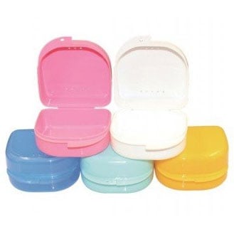 House Brand Retainer Box, Assorted Colors, 3.25"W x 3.3"L x 1.75"H, Pack of 12, 01KEZKNTBYV9PFQEAYP5NWHZPN