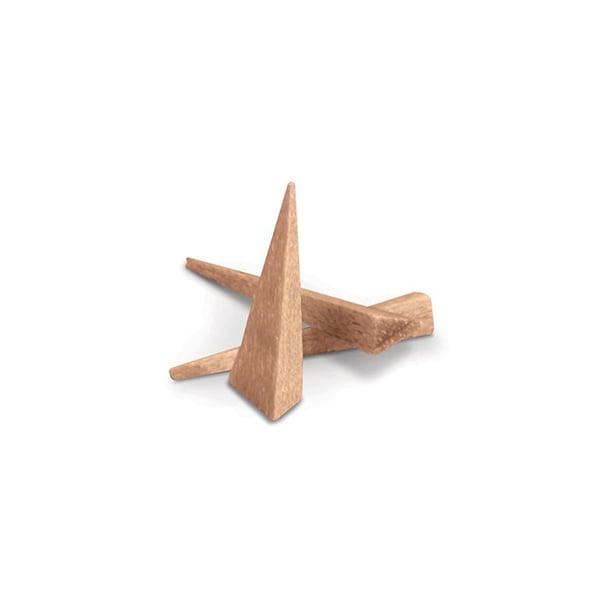 House Brand Small Wood Wedges, Triangular, Bag of 500