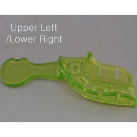 House Brand Disposable PA Upper Left/Lower Right Quadrant Perforated Impression Tray, 51mm W x 53mm L, Light Green, 120/Bx