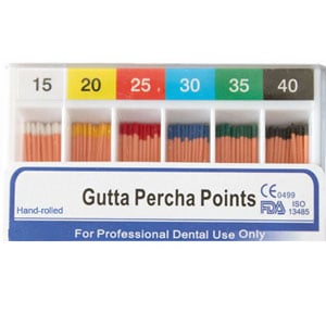 House Brand #60 Gutta Percha Points, ISO Size 60, Spillproof Box of 120