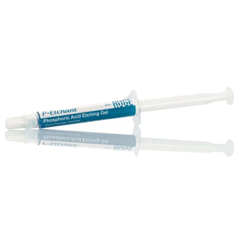 Huge Dental P-Etchant 37% Phosphoric Acid Etching Gel, 5ml Syringes, 2/Pack with 20 Dispensing Tips, 01KQV98JNYEGJF407RBSDP56BM