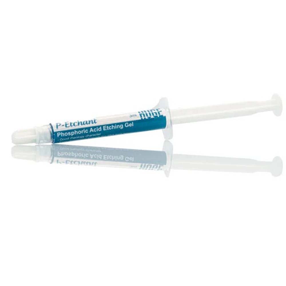 Huge Dental P-Etchant 37% Phosphoric Acid Etching Gel, 5ml Syringes, 4/Pack with 20 Dispensing Tips, 01KQV98JKYTQ9SM8DNEC5BY7XP