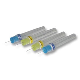 ATI Dental Needle 27 Gauge Short 25 mm, Plastic Hub, Yellow, 100/Pk