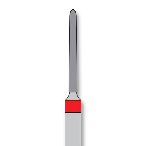 iSmile FG #850.010 F Round End Taper Diamond Bur, Fine Grit, 5/Pk
