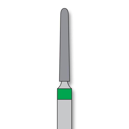iSmile FG #850.014 C Round End Taper Diamond Bur, Coarse Grit, 5/Pk