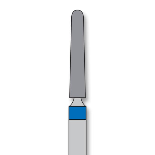 iSmile FG #850.018 M Round End Taper Diamond Bur, Medium Grit, 5/Pk