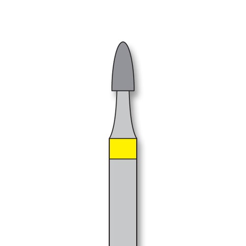 iSmile FG #390.016 XF Round Tip Diamond Bur, X-Fine Grit, 1.6 mm Head, 5/Pk