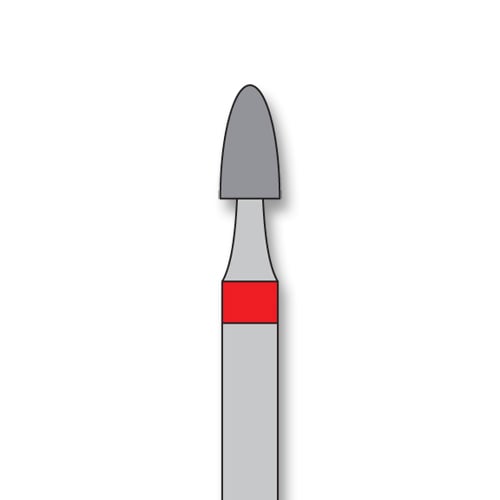 iSmile FG #390.021 F Round Tip Diamond Bur, Fine Grit, 2.1 mm Head, 5/Pk