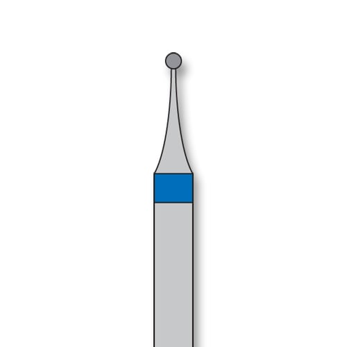 iSmile FG #801.008M Round Diamond Bur, Medium Grit, 0.8 mm Head, 5/Pk