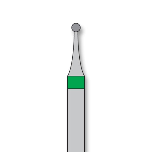 iSmile FG #801.010 C Round Diamond Bur, Coarse Grit, 1.0 mm Head, 5/Pk