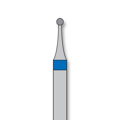 iSmile FG #801.010 M Round Diamond Bur, Medium Grit, 1.0 mm Head, 5/Pk