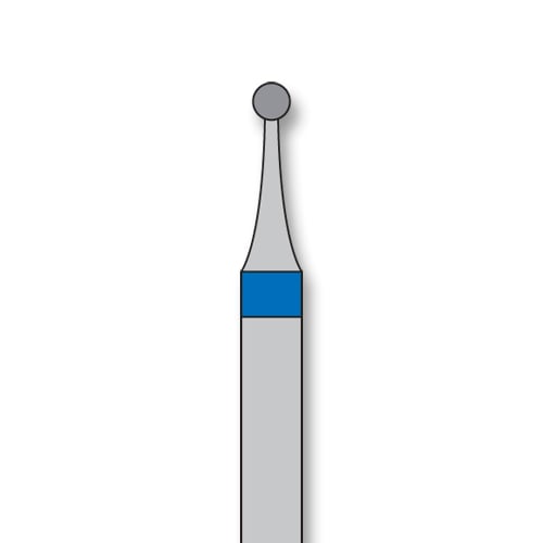 iSmile FG #801.012 M Round Diamond Bur, Medium Grit, 1.2 mm Head, 5/Pk