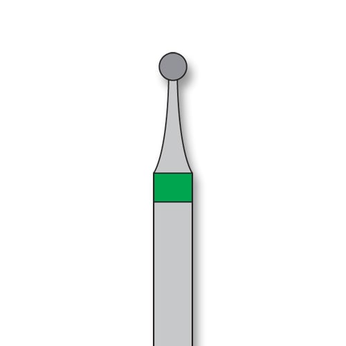 iSmile FG #801.014 C Round Diamond Bur, Coarse Grit, 1.4 mm Head, 5/Pk