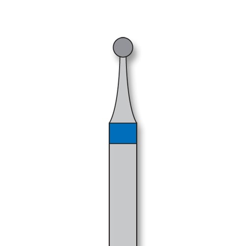 iSmile FG #801.014 M Round Diamond Bur, Medium Grit, 1.4 mm Head, 5/Pk