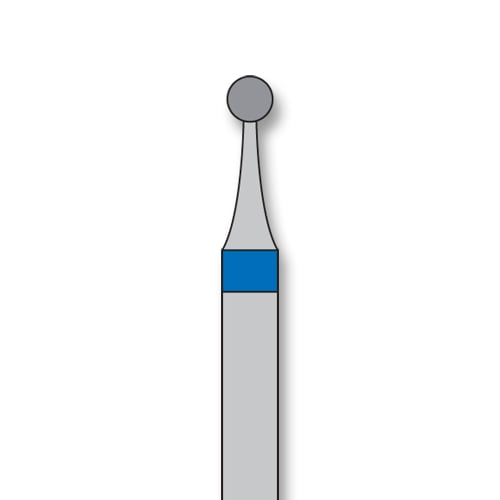 iSmile FG #801.016 M Round Diamond Bur, Medium Grit, 1.6 mm Head, 5/Pk