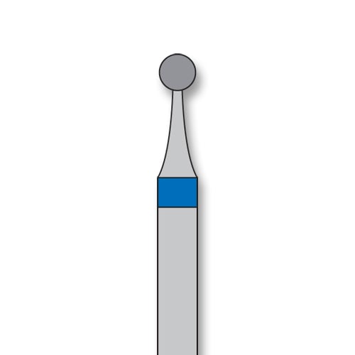 iSmile FG #801.018 M Round Diamond Bur, Medium Grit, 1.8 mm Head, 5/Pk