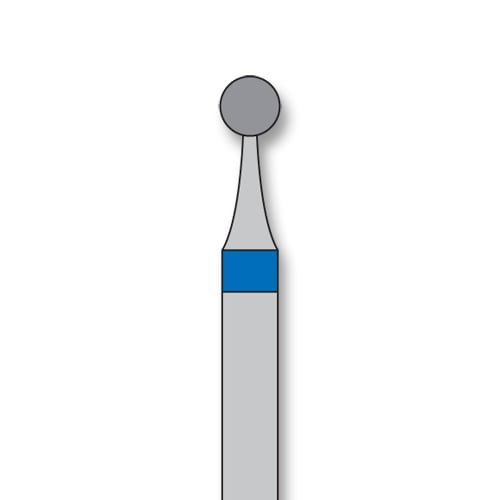 iSmile FG #801.021 M Round Diamond Bur, Medium Grit, 2.1 mm Head, 5/Pk