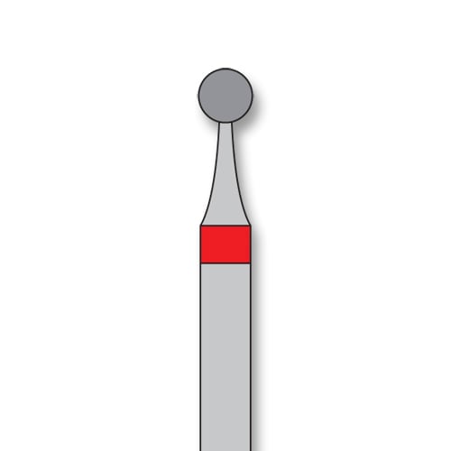 iSmile FG #801.021 F Round Diamond Bur, Fine Grit, 2.1 mm Head, 5/Pk