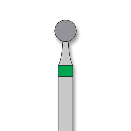 iSmile FG #801.029 C Round Diamond Bur, Coarse Grit, 2.9 mm Head, 5/Pk