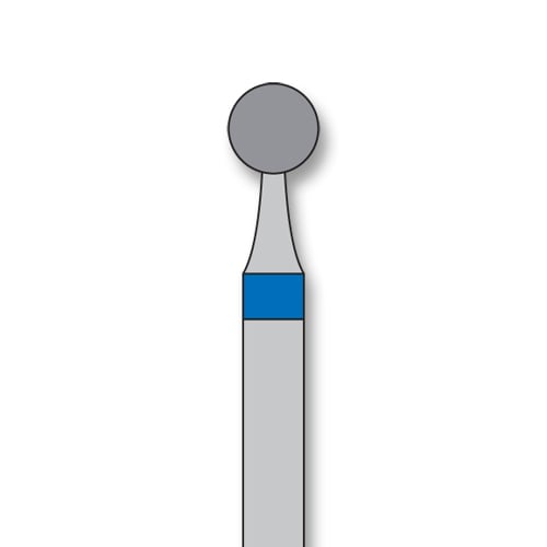 iSmile FG #801.029 M Round Diamond Bur, Medium Grit, 2.9 mm Head, 5/Pk