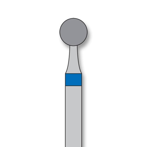 iSmile FG #801.033 M Round Diamond Bur, Medium Grit, 3.3 mm Head, 5/Pk