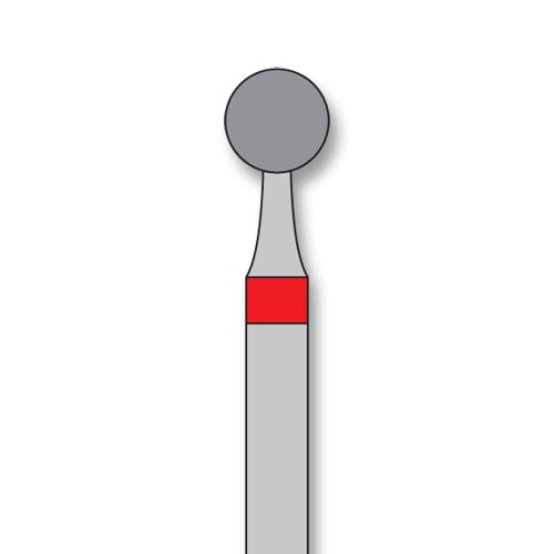 iSmile FG #801.033 F Round Diamond Bur, Fine Grit, 3.3 mm Head, 5/Pk