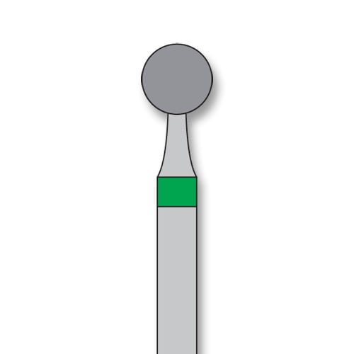 iSmile FG #801.035 C Round Diamond Bur, Coarse Grit, 3.5 mm Head, 5/Pk